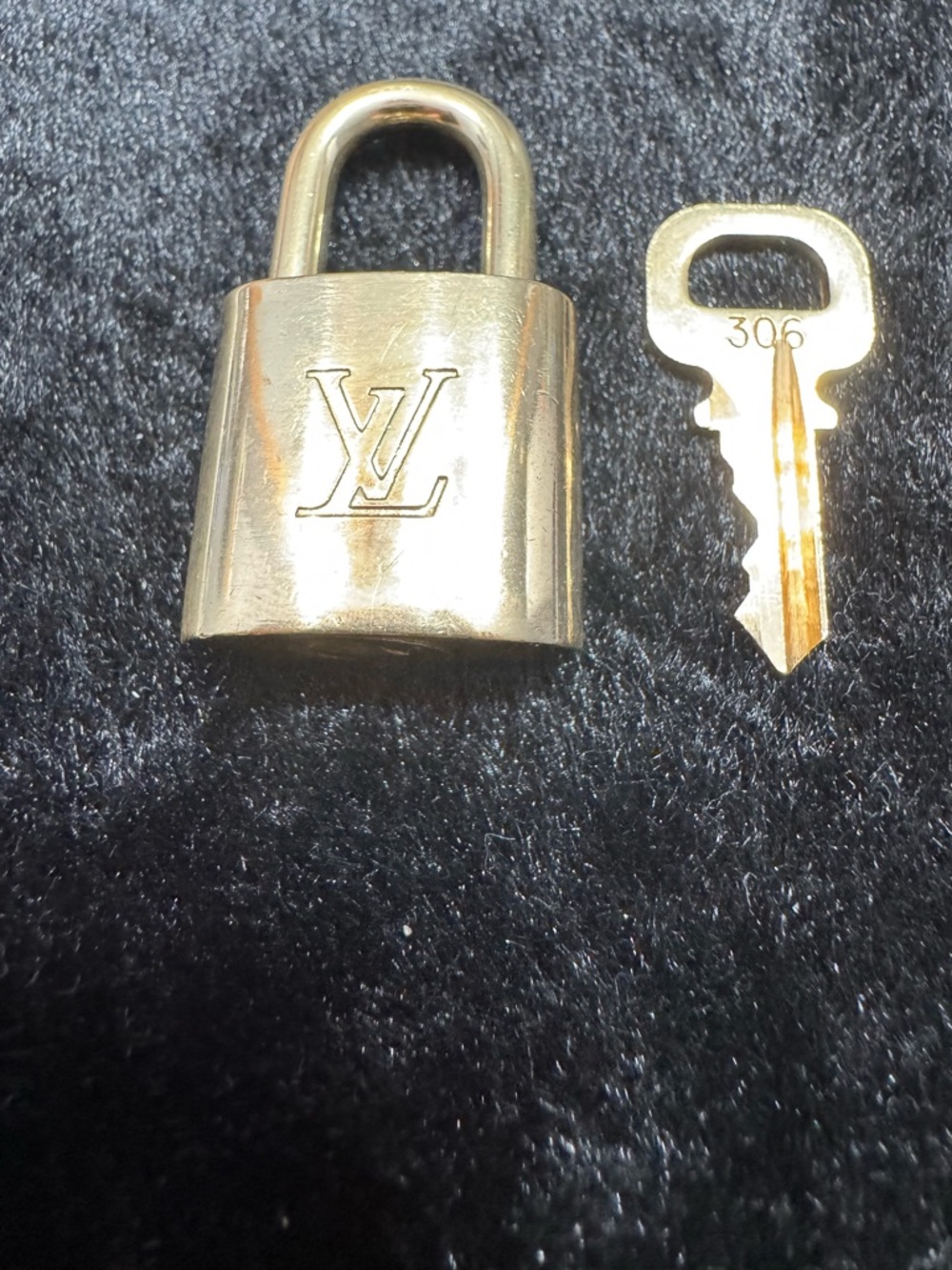 Louis Vuitton Brass Padlock with Key #306